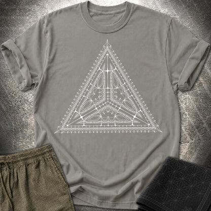 Organic Tetrahedron T-Shirt - Organic Tetrahedron T-Shirt - Charcoal