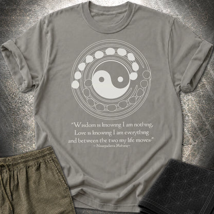 Nisargadatta Maharaj Wisdom T-Shirt - Nisargadatta Maharaj Wisdom T-Shirt - Charcoal