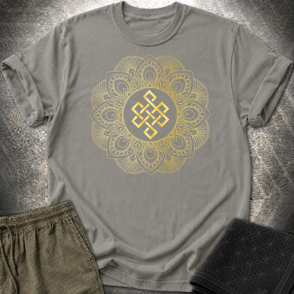 Endless Knot Mandala T-Shirt - Endless Knot Mandala T-Shirt - Charcoal