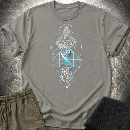 Brain Heart Coherence T-Shirt - Brain Heart Coherence T-Shirt - Charcoal