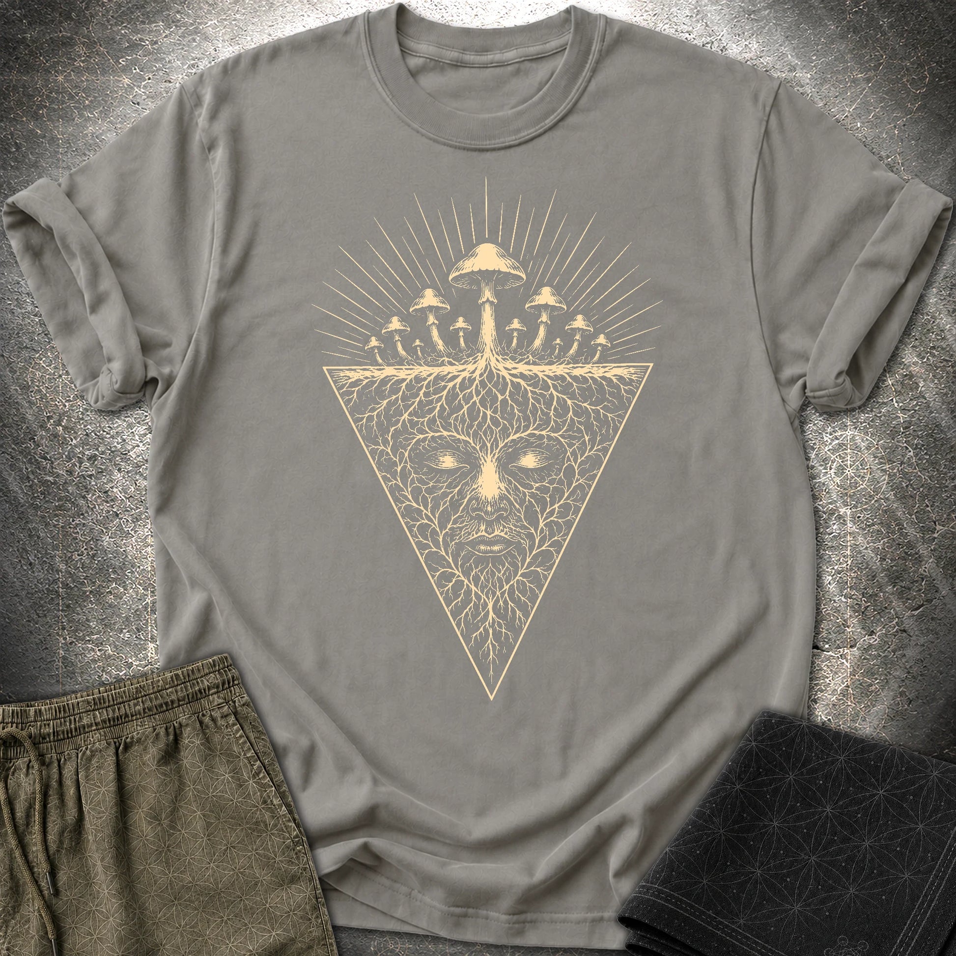 Mycelium Consciousness - Mycelium Consciousness T-Shirt - Charcoal
