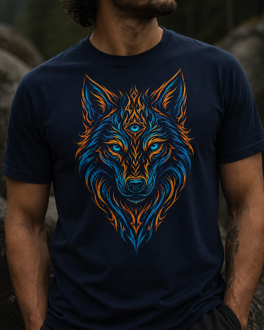 Mystic Tribal Wolf T-Shirt