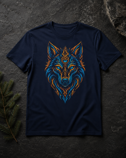 Mystic Tribal Wolf T-Shirt
