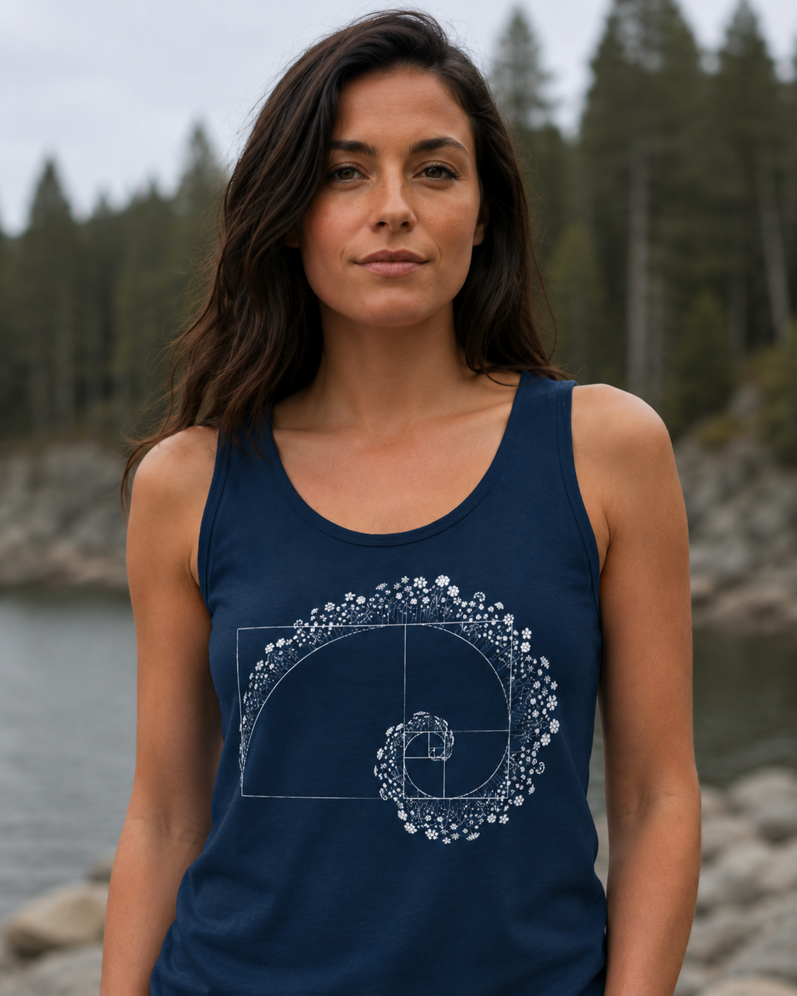 Golden Ratio Flower Spiral Comfort Tank