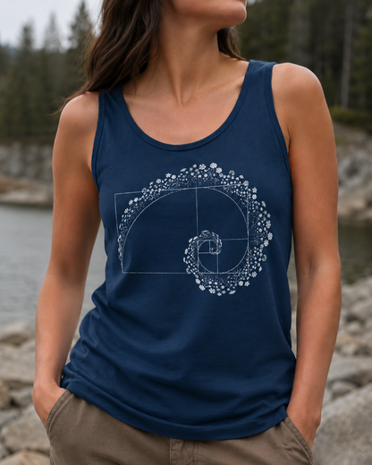 Golden Ratio Flower Spiral Comfort Tank