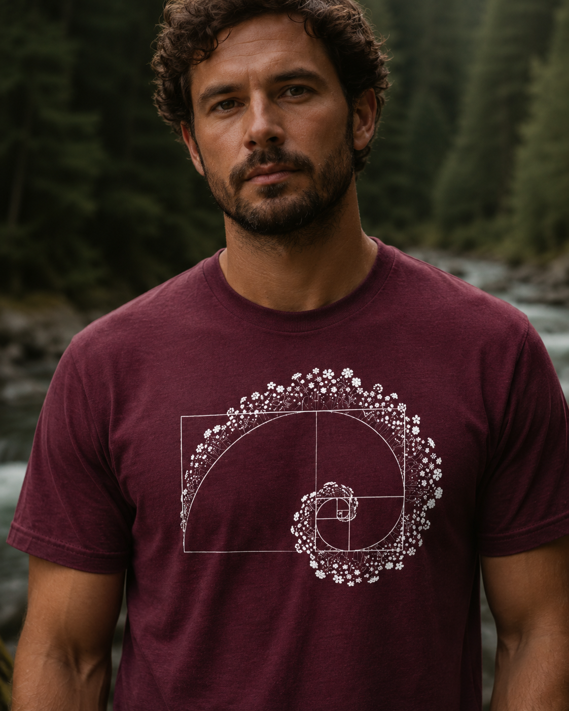 Golden Ratio Flower Spiral T-Shirt