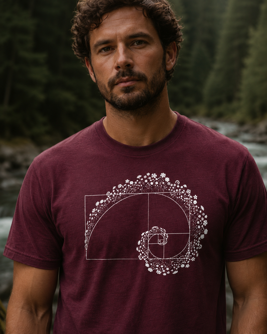 Golden Ratio Flower Spiral T-Shirt