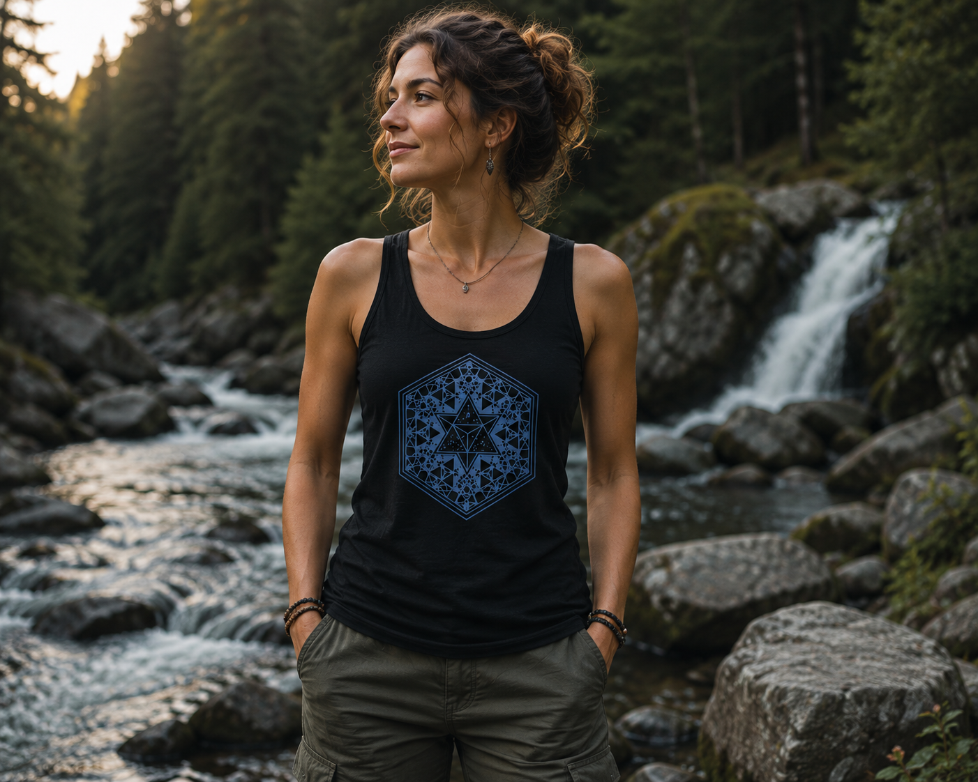 Merkaba Sacred Geometry Comfort Tank