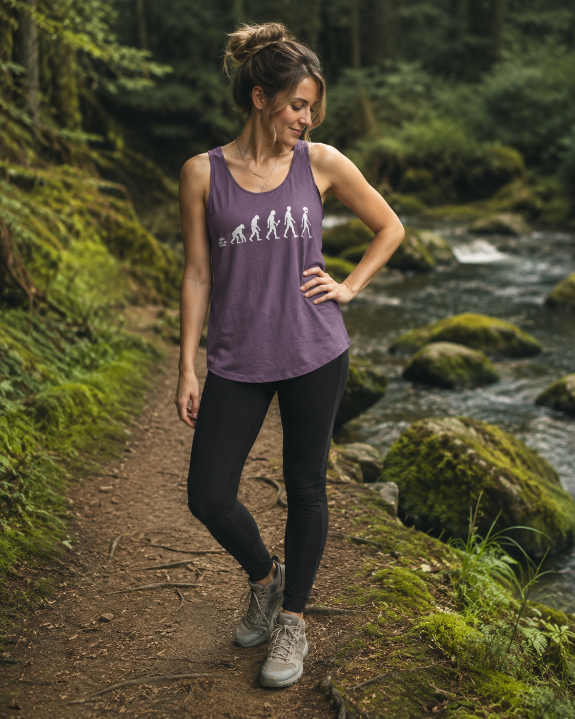 Mushroom Evolution Transformation Comfort Tank