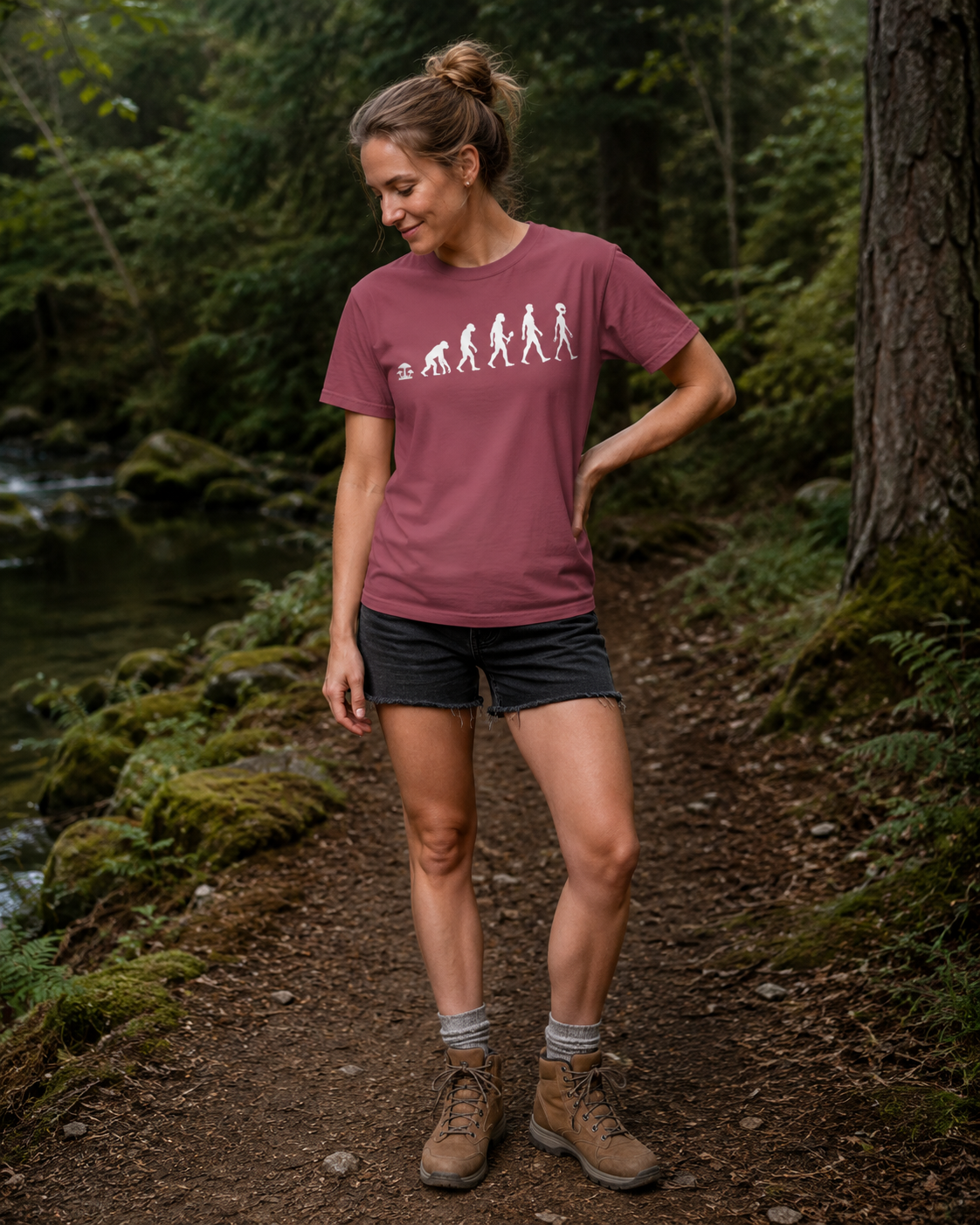 Mushroom Evolution Transformation Comfort T-Shirt