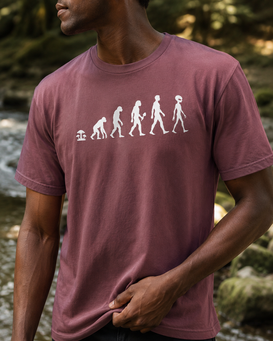 Mushroom Evolution Transformation Comfort T-Shirt