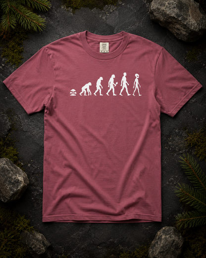 Mushroom Evolution Transformation Comfort T-Shirt