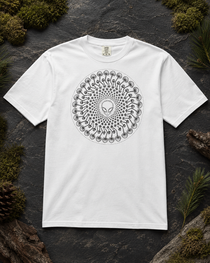 Alien Mushroom Spiral Comfort T-Shirt