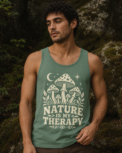 Nature Is My Therapy Mushroom Comfort Tank