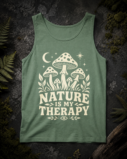 Nature Is My Therapy Mushroom Comfort Tank
