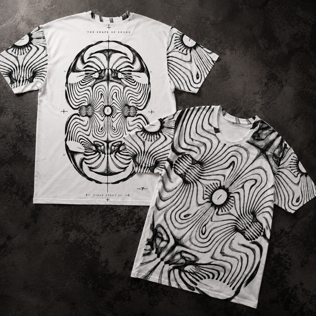 Shape Of Sound All-Over Print Men's Cotton T-Shirt