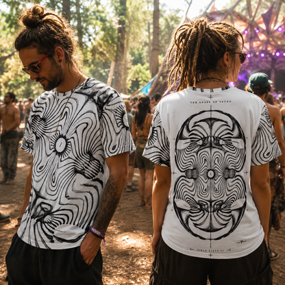 Shape Of Sound All-Over Print Men's Cotton T-Shirt