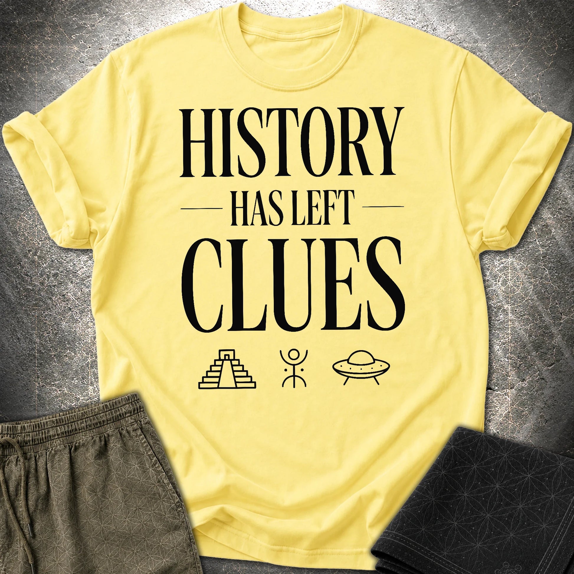History Black - History Black T-Shirt - Cornsilk
