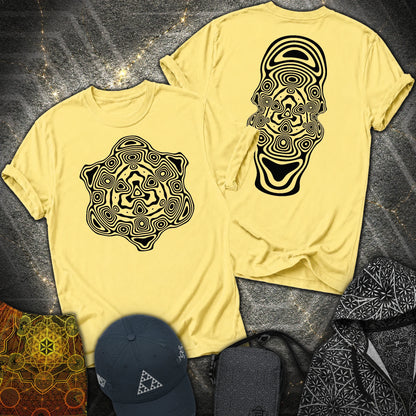 Mind Blown Black 2 Sided T-Shirt - Mind Blown Black 2 Sided T-Shirt - Cornsilk