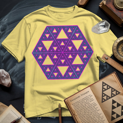 Sierpinski Star Fractal Bloom T-Shirt