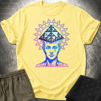 Infinite Fractal Mind T-Shirt - Infinite Fractal Mind T-Shirt - Cornsilk
