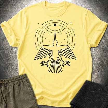 Geoglif Ptaka Biale - Geoglif Ptaka Biale T-Shirt - Cornsilk