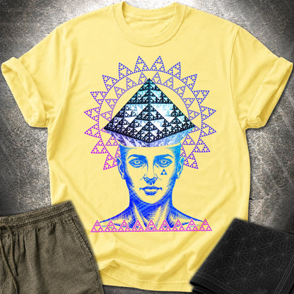 Infinite Fractal Mind T-Shirt - Infinite Fractal Mind T-Shirt - Cornsilk