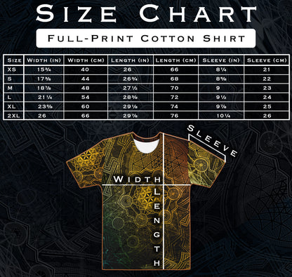 Shadow Bloom Flow Men’s Cotton T-Shirt