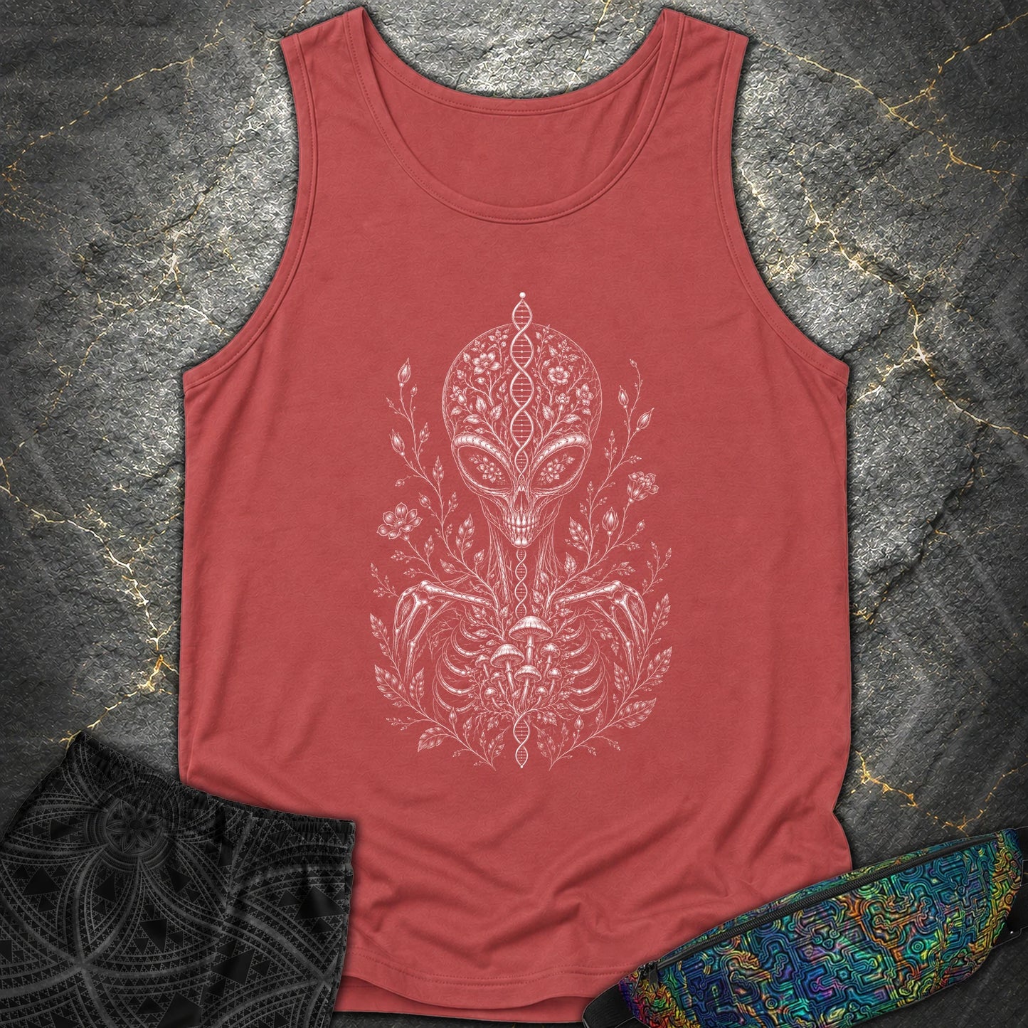 Intraterrestial - Intraterrestial Comfort Tank Top - Crimson