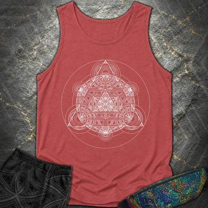 Sacred Mosaic T-Shirt - Sacred Mosaic Comfort Tank Top - Crimson