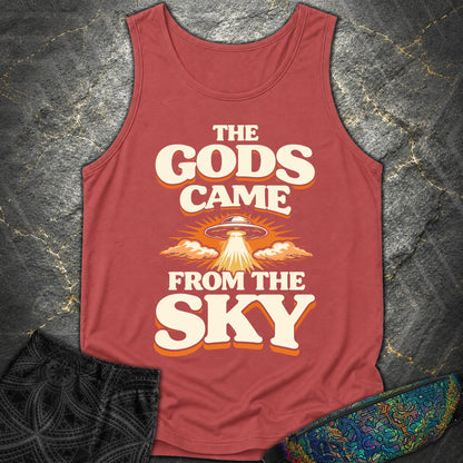The Gods Came From Sky - The Gods Came From Sky Comfort Tank Top - Crimson