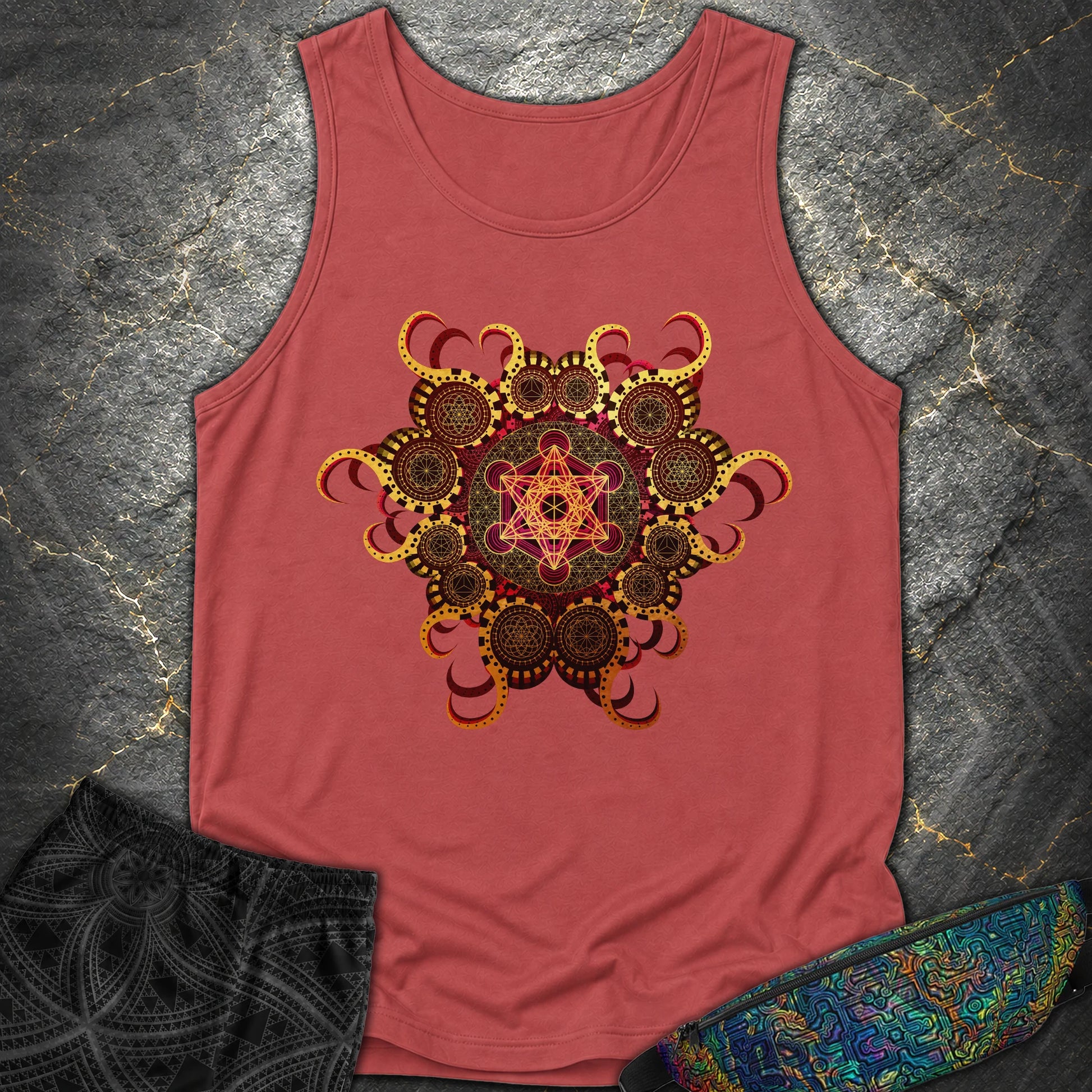 Organic Metatron - Organic Metatron Tank Top - Crimson