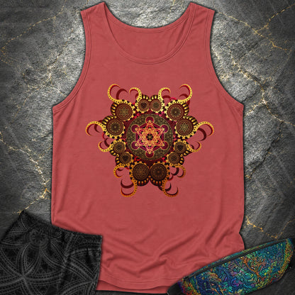 Organic Metatron - Organic Metatron Tank Top - Crimson