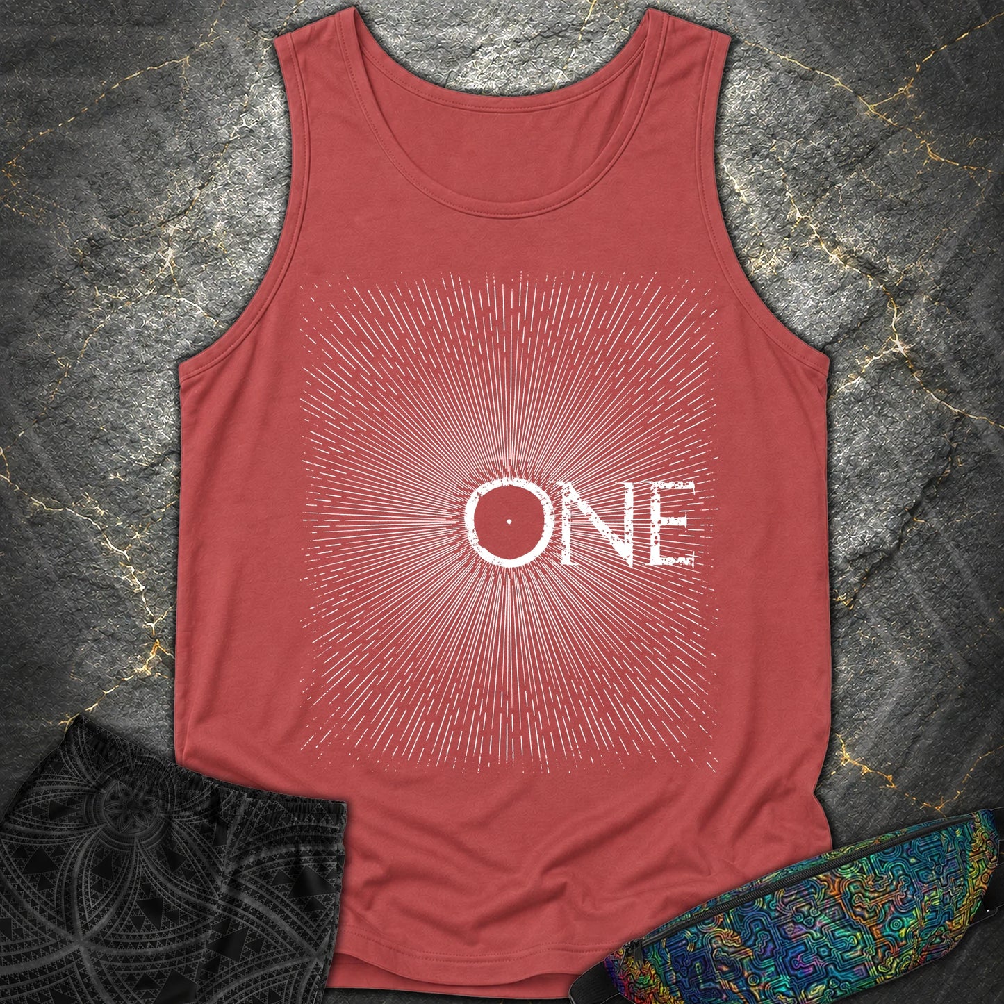 We Are All One Comfort Tank Top - We Are All One Comfort Tank Top - Crimson