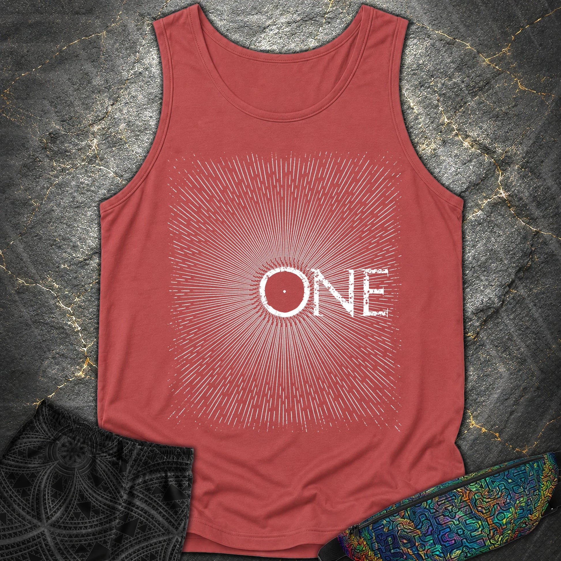 We Are All One Comfort Tank Top - We Are All One Comfort Tank Top - Crimson