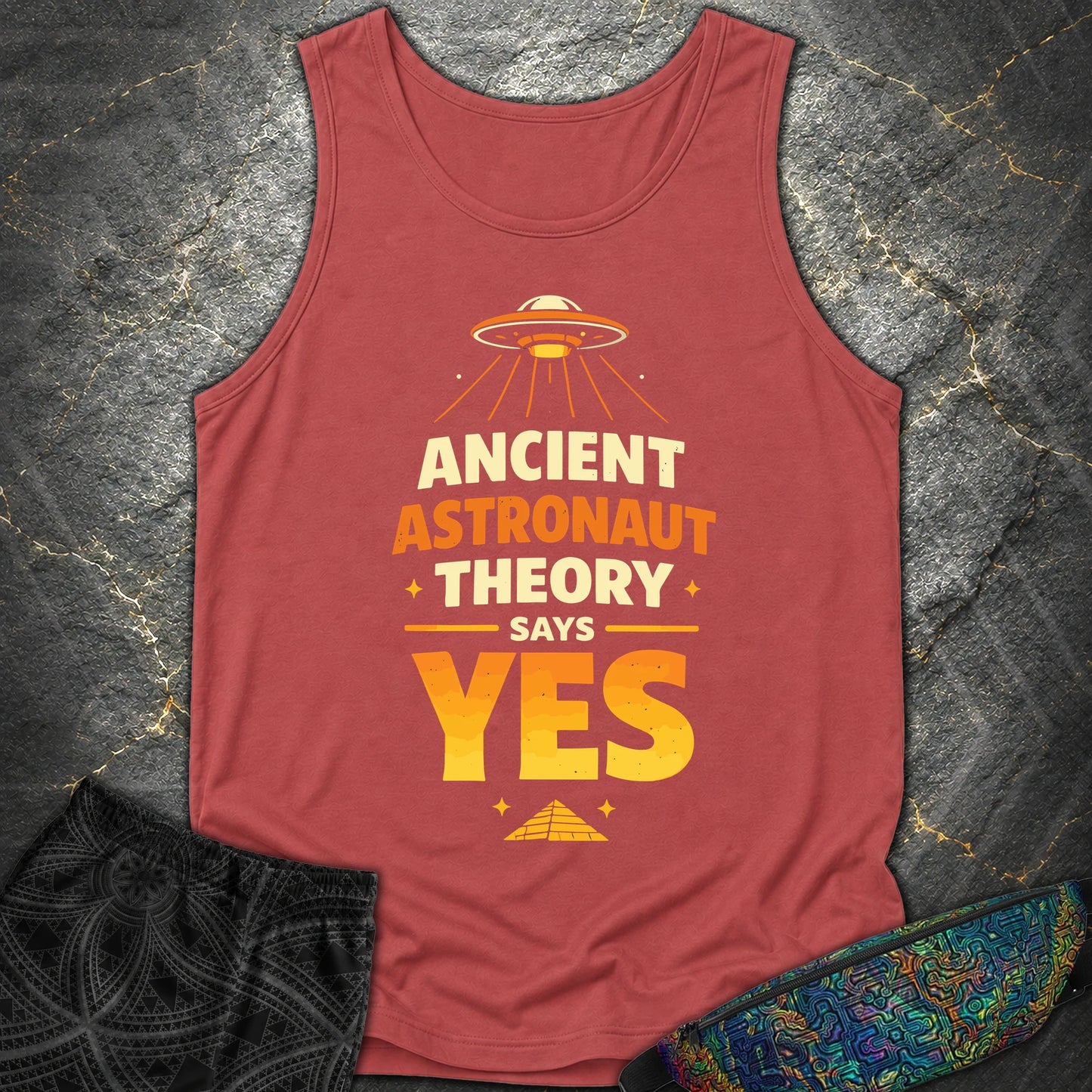 Ancient Theory - Ancient Theory Comfort Tank Top - Crimson