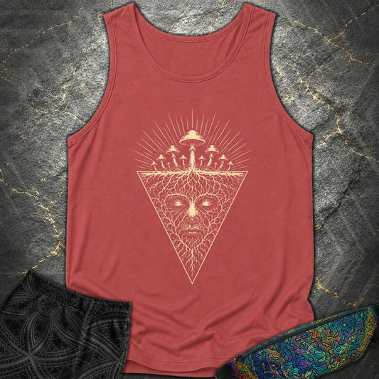 Mycelium Consciousness - Mycelium Consciousness Comfort Tank Top - Crimson