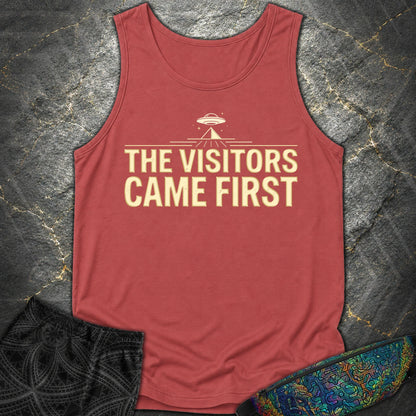 The Visittors Come First - The Visittors Come First Comfort Tank Top - Crimson