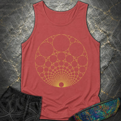 Apollonian Gasket T-Shirt - Apollonian Gasket Comfort Tank Top - Crimson