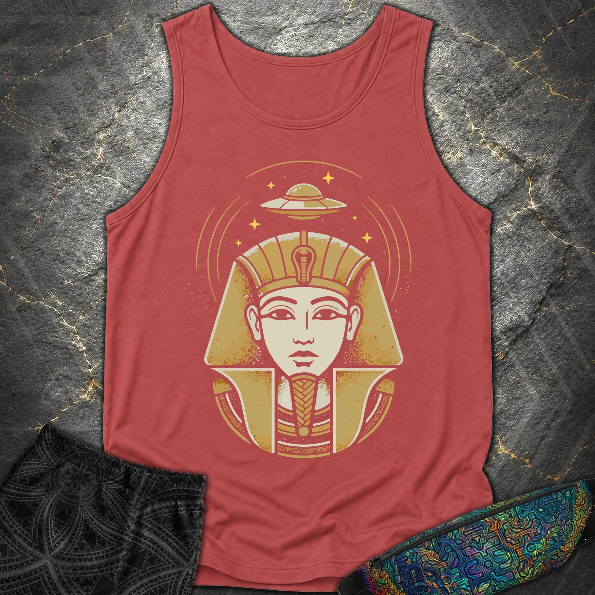 Faraon Ufo - Faraon Ufo Comfort Tank Top - Crimson