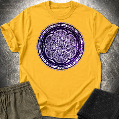 Seed Of Life Tribal Sacred Geometry T-Shirt - Seed Of Life Tribal Sacred Geometry T-Shirt - Daisy