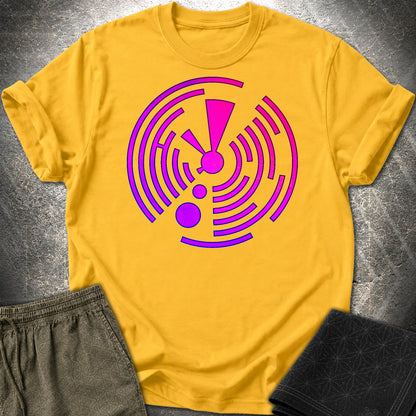 Crop Circle Electric Pink T-Shirt - Crop Circle Electric Pink T-Shirt - Daisy