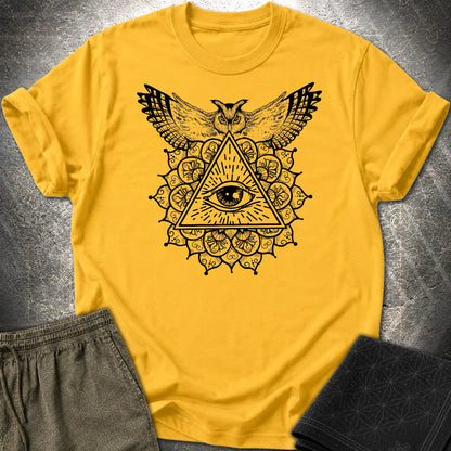 Owl Mandala Providence T-Shirt - Owl Mandala Providence T-Shirt - Daisy