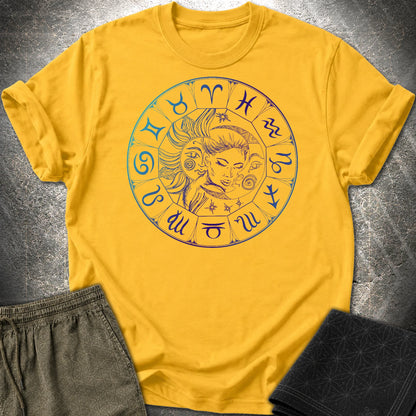 Sun Moon Zodiac T-Shirt - Sun Moon Zodiac T-Shirt - Daisy