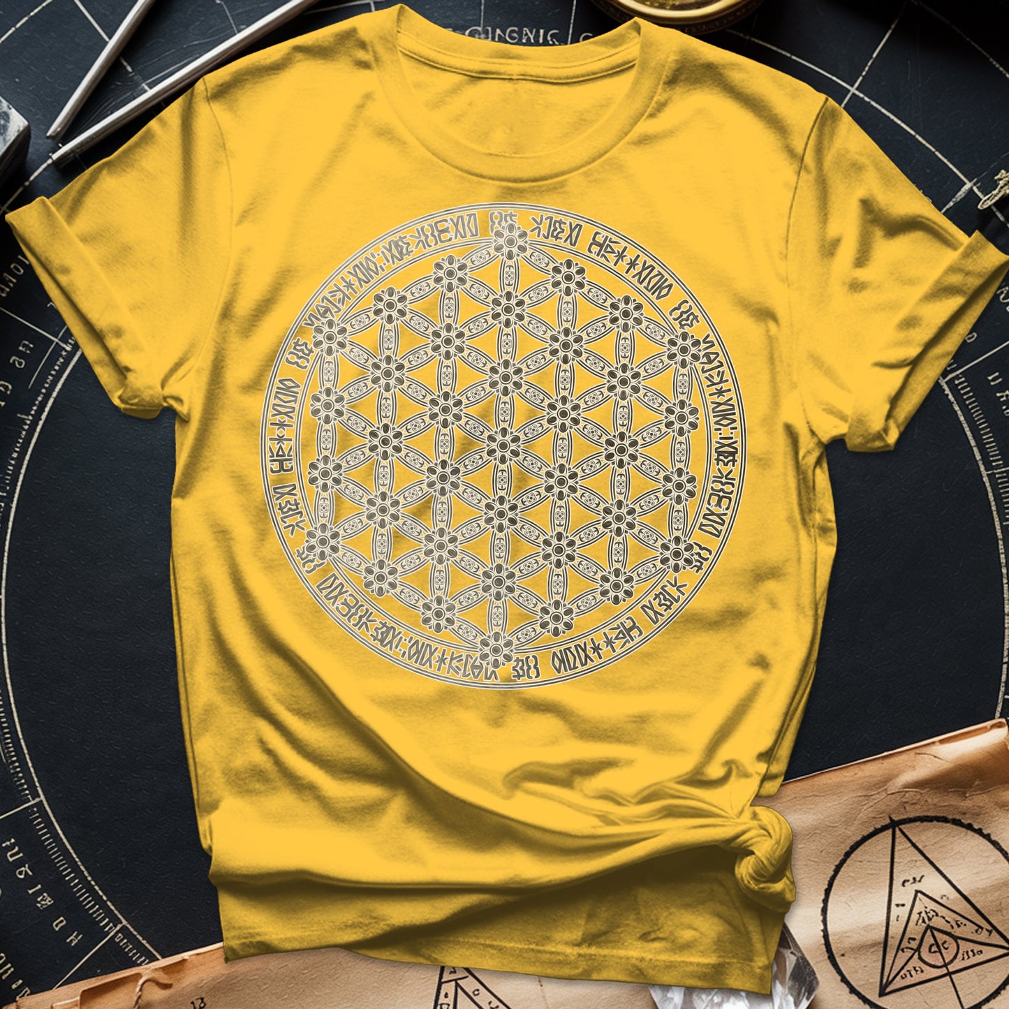 Flower Of Life Foo Lion T-Shirt