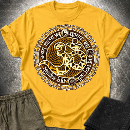 Ohm Sacred Sanskrit T-Shirt - Ohm Sacred Sanskrit T-Shirt - Daisy