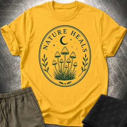 Nature Heals Mushroom T-Shirt - Nature Heals Mushroom T-Shirt - Daisy