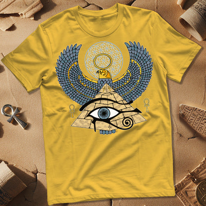 Horus Flower Of Life Egypt T-Shirt