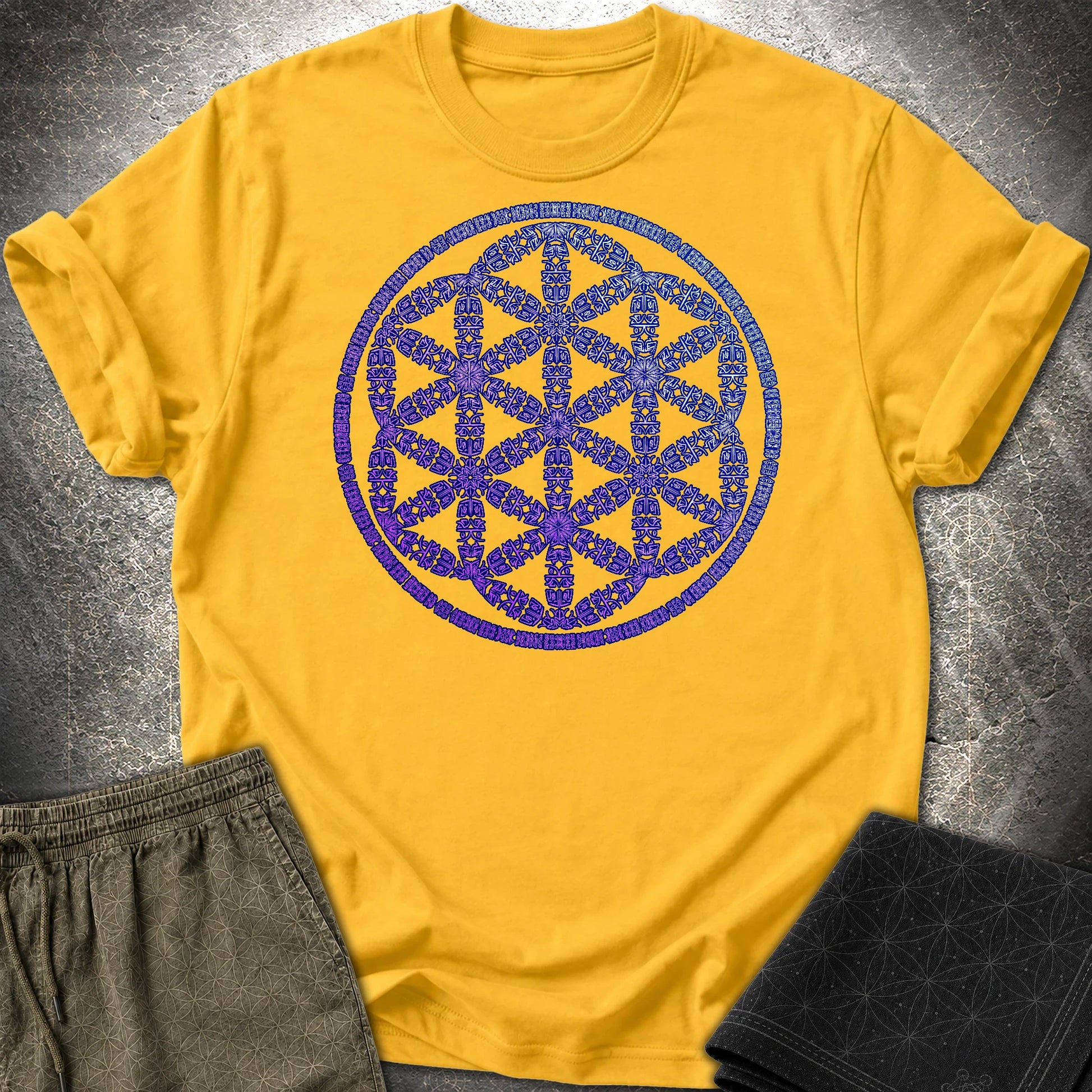 Seed Of Life Purple T-Shirt - Seed Of Life Purple T-Shirt - Daisy