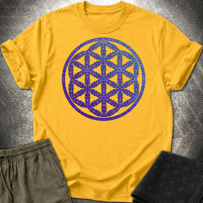 Seed Of Life Purple T-Shirt - Seed Of Life Purple T-Shirt - Daisy